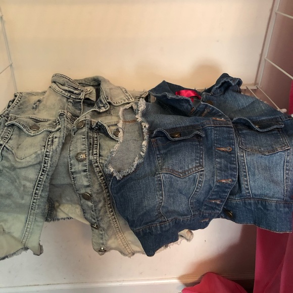 Silver Jeans Jackets & Blazers - TWO JEAN VESTS